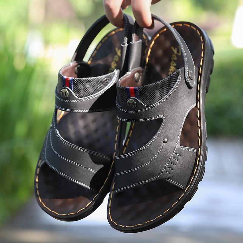 fashion Concise Men's Sandals Thick-soled Outdoor Men Summer Shoes Casual Comfortable Open Toe Slippers Soft Beach Footwear Male Shoes