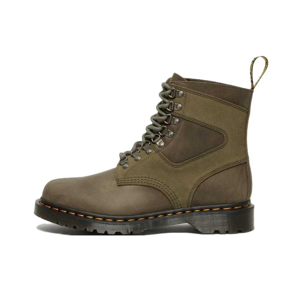 Dr. Martens 1460 Leather Comfortable Fashion Short Mid-Calf Boots Unisex boots Olive-Green 27762355