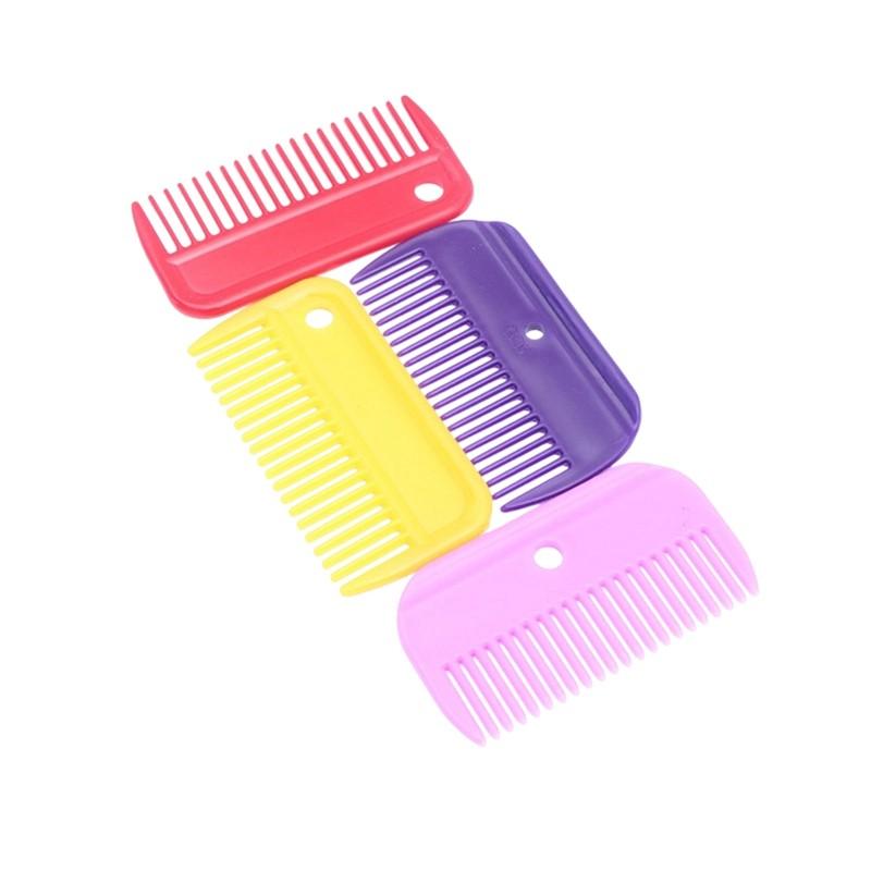 ABBP-12PCS Round-Edge Equine Braiding Comb For Horses Mane Comb For Braiding, Banding, Ponytails, Grooming, Detangling