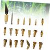 PLAFOPE Woodburning Tools Kit 22pcs Soldering Iron Tips for Special Carving Branding Decorative Patterns