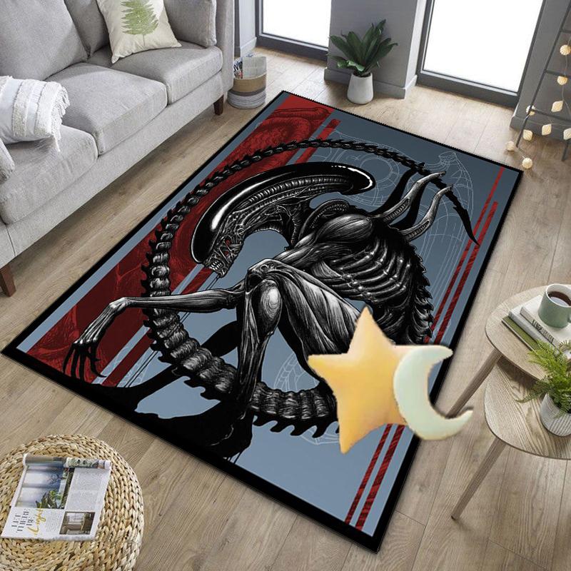 Alien horror Artwork Office Rug Chair Mat, Game Carpet, Suitable for Front Door, Bedroom, Living Room, Desk, Holiday Gift