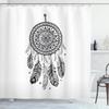 Colorful Theme Dreamcatcher Shower Curtain Feather Ornaments Hope Dreams Come True Art Print Polyester Fabric Bathroom Curtains