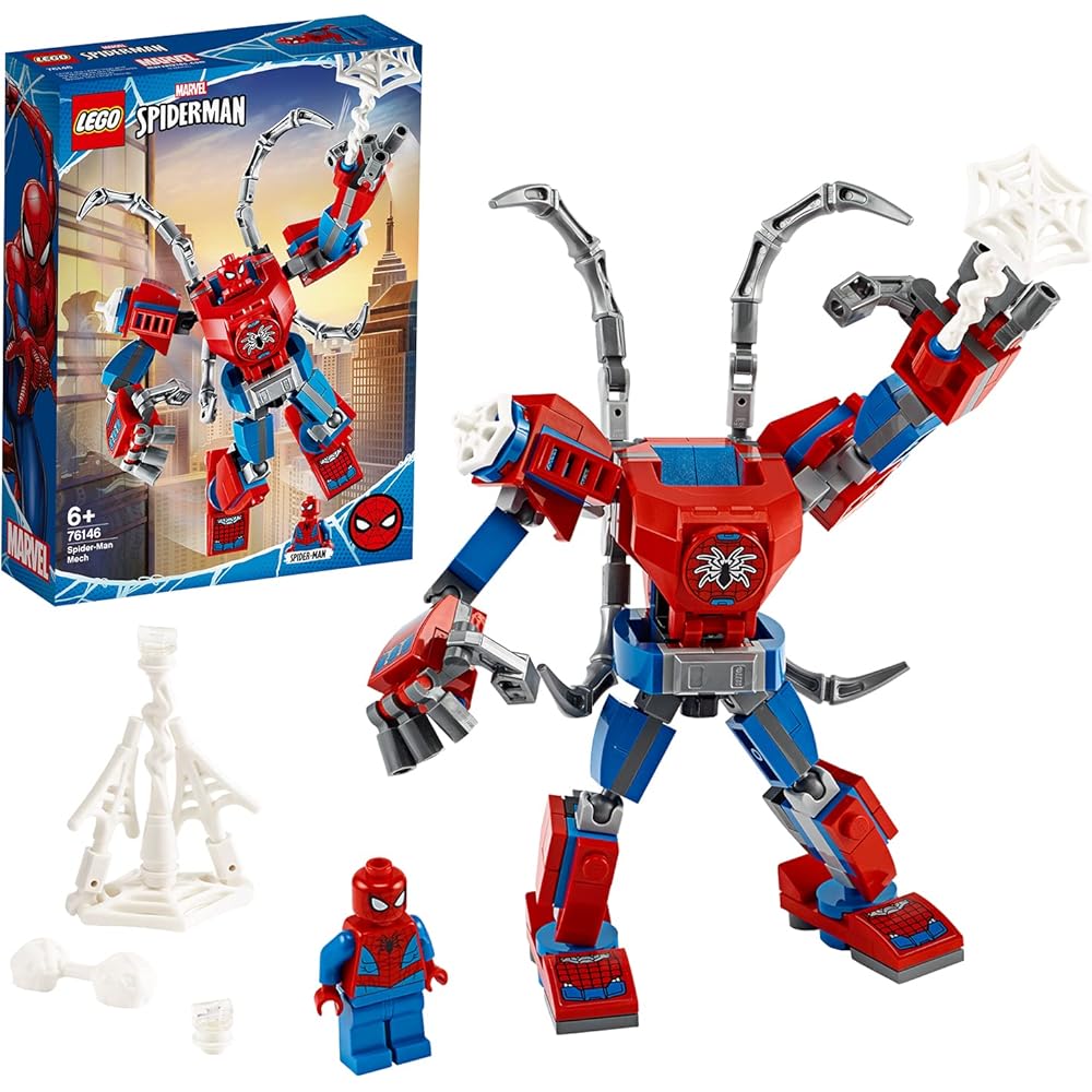 

LEGO Super Heroes Spider-Man Mech Suit Building Set 76146 with Action Figure and Accessories