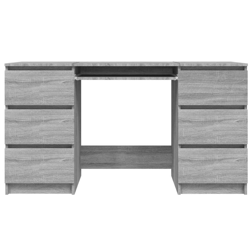 Desk Gray Sonoma 140x50x77 cm Particleboard
