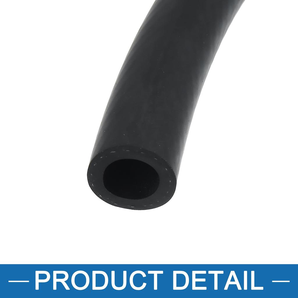 ABSOPRO Auto Straight Heater Hose, 5m (16.40ft) Long, 13mm (0.51") Inner Diameter, Multipurpose Hose, Rubber Pipe, Black