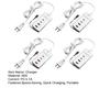 4Pcs 5.1A Multi Port USB Wall Charger Dual PD Type-C Power Adapter with Extension Cord Quick Charge Travel-friendly Power Bank