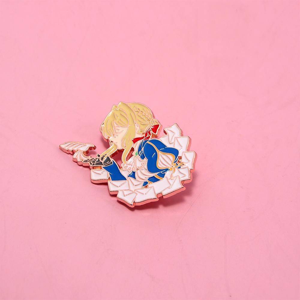 Nuovo Anime Violet Evergarden Collana Cosplay Gioielli da Donna Collezione per Fan Oggetti di Scena Regalo per Ragazze Spedizione Diretta Accessori con Ciondolo