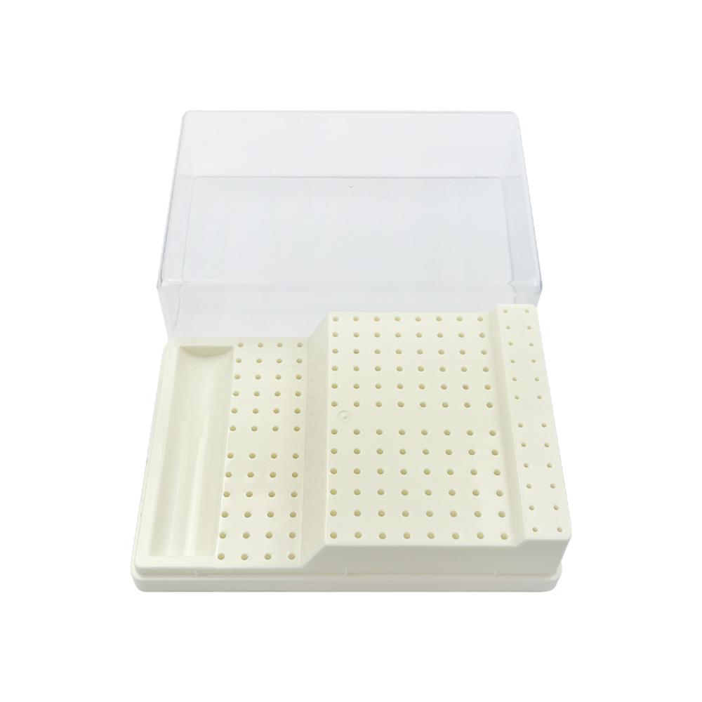 

168 Holes Plastic Dental Burs Box Drill Diamond Stand Block Sterilization Placement Case Holder Dentistry Laboratory Instruments
