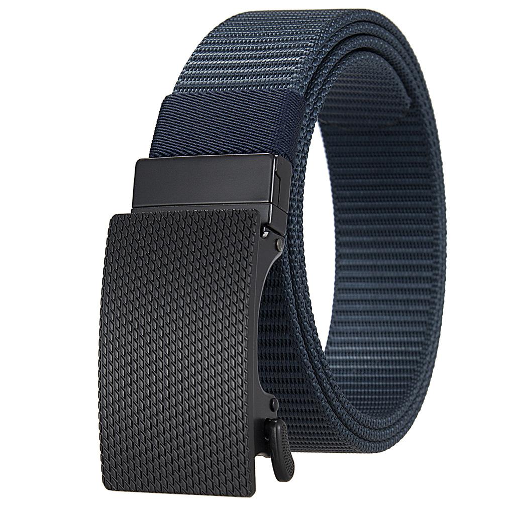 Nylon Braided Belt For Men, Rotating Cloth Belt Buckle Belt Ly36-25948-1
