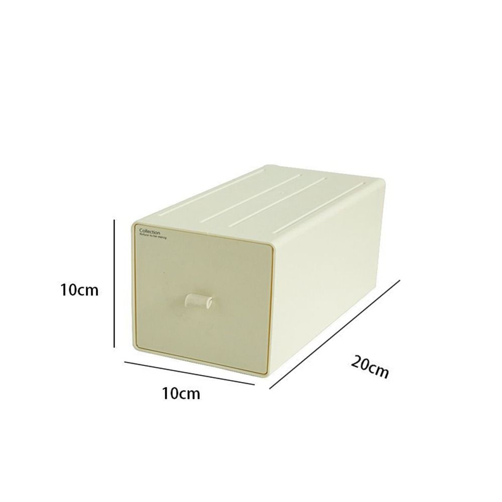 Stackable Cosmetic Storage Box Plastic Makeup Storage Container Stationery Storage Box  Office