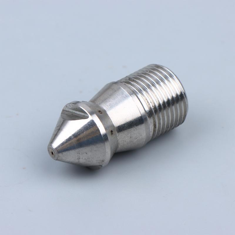 Rear Hole Cleaning Nozzle, Pressure Washer, Drain Sewer, Pipe Spray Nozzle, Rotary Clearning Nozzle, 3/8 "