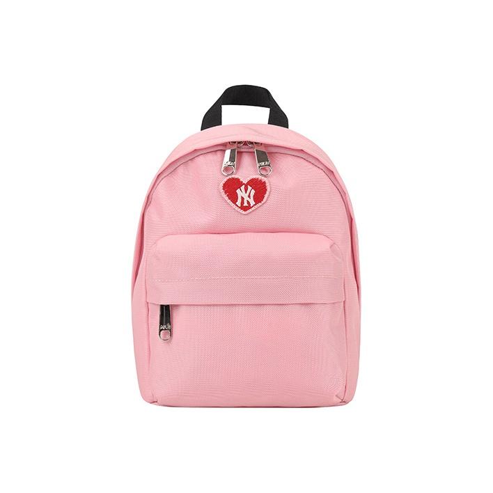 MLB Heart Sports Leisure Zipper Backpack Unisex Backpack Pink 32BG41111-50P Pink