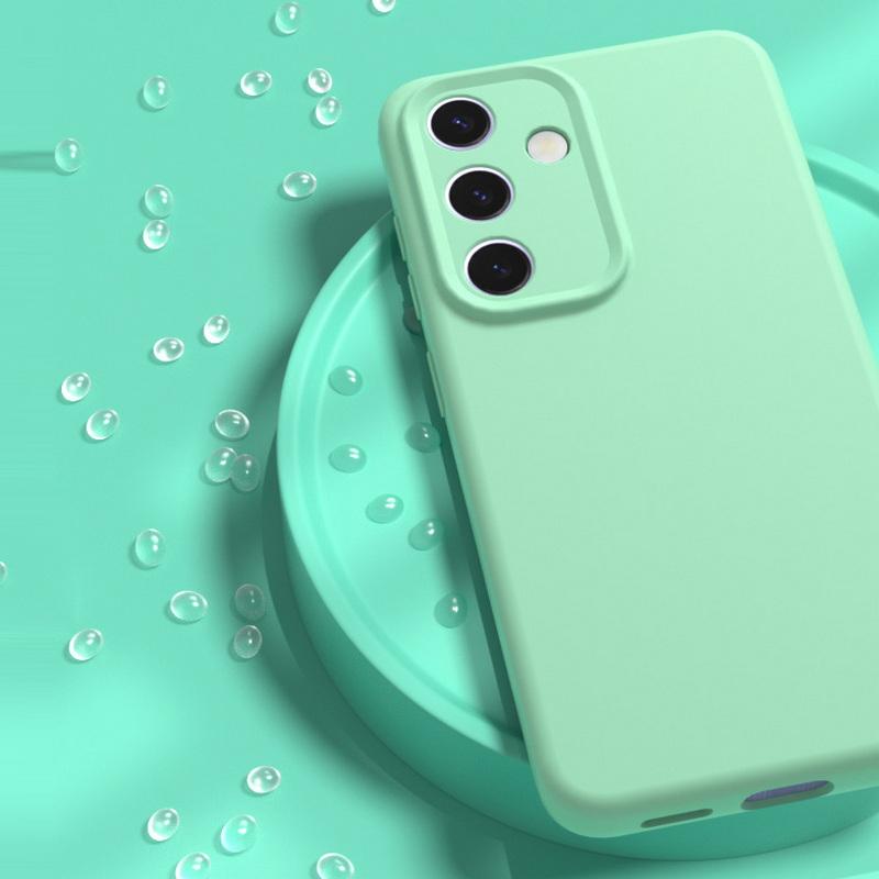 For Samsung S25 S24 Ultra S23 Plus S22 Case Liquid Silicone Matte Soft Lens Protection Slim Shockproof Wireless Charge Magnetic Back Cover