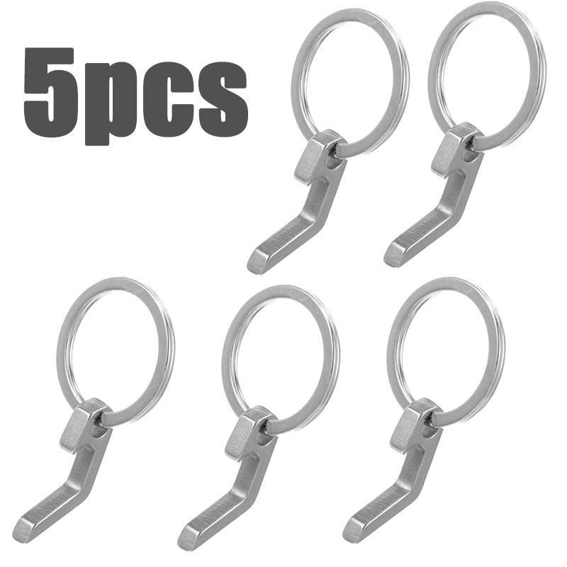1-11PC Portable Stainless Steel Beer Bottle Opener Keychain Men Gifts Mini Bottle Opener Titanium Alloy Key Ring Carry Easily