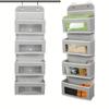 Door Hanging Organizer,2 Widened Metal Hooks For Storing Cosmetics, Stationery, Sundries, Etc.