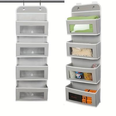 Door Hanging Organizer,2 Widened Metal Hooks For Storing Cosmetics, Stationery, Sundries, Etc.