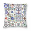 Talavera Decor Mexican Tile Pillowcase Soft Polyester Cushion Cover Decorative Tiles Mexican Pillow Case Cover Chair