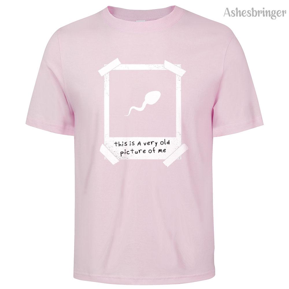 Mens Cotton This Is A Very Old Picture Of Me Graphic Funny T Shirt Street Casual Style Tee for Men and Women