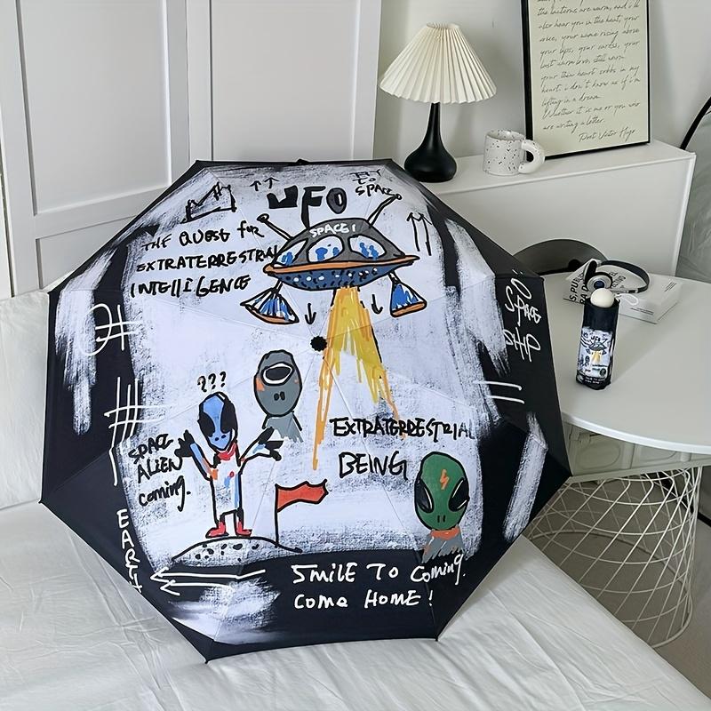 Alien War Earth Umbrella, Suitable for Young People And Photography Use