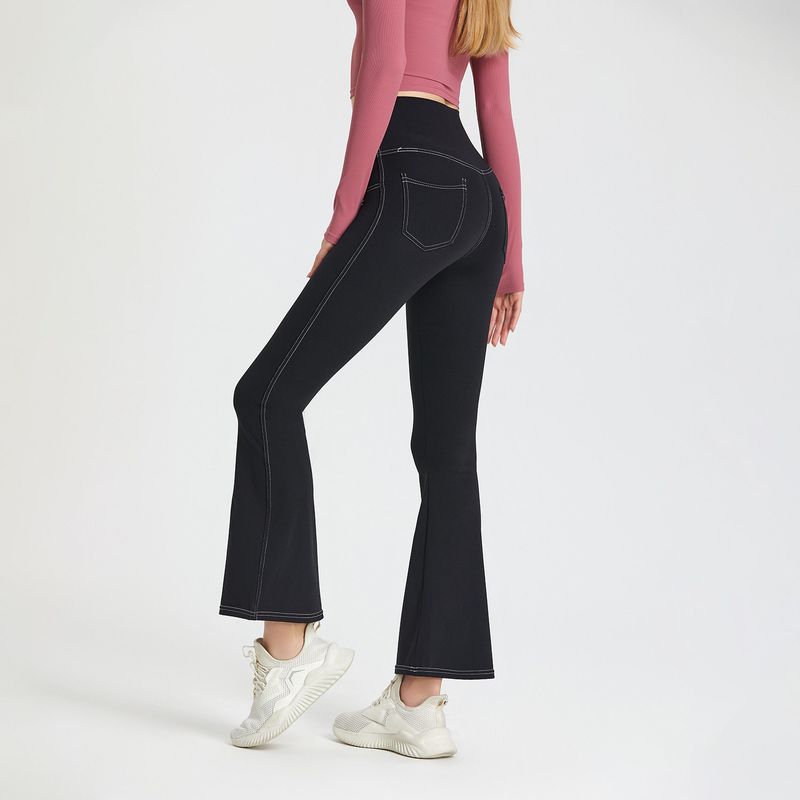 Fall/Winter New Flare Pants Women s Hip-Lifting Fitness Yoga Black S
