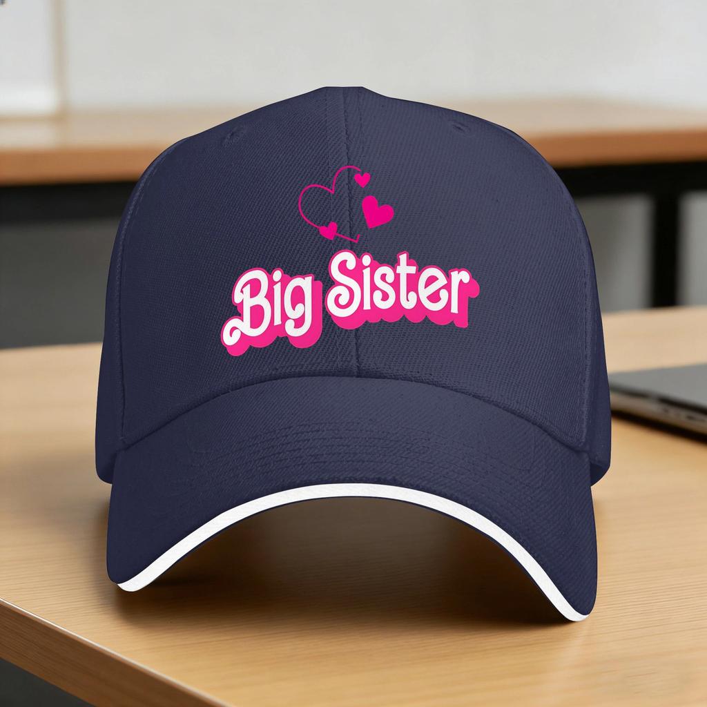 Funny Sister AnnounceUnisext Girls Casual Baseball Cap Outdoor Sports Trucker Hat Summer Sunscreen Unisex Unisex Snapback Cap