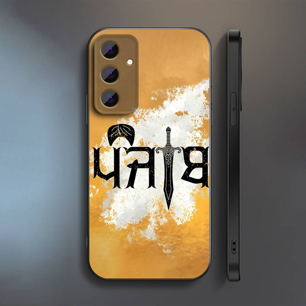 Punjab Indien Ästhetisches Handyhülle Für Samsung S 25,24,23,22,30,21,10,9,Ultra,Plus,Lite,FE,4,5 G Weiche Schwarze Hülle