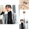 Elegantes Schmetterlings-Anhänger-Langhalskette für Damen im stilvollen koreanischen Design mit Edelsteinakzenten