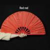 Red Tai Chi & Kung Fu Performance Fan - Children's Dance & Magic Stage Prop