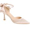 High Heels Women's Summer 2024 New Beautiful Pointed Wedding Shoes Bride Satin Hollow Shallow Mouth Stiletto Sandals Women