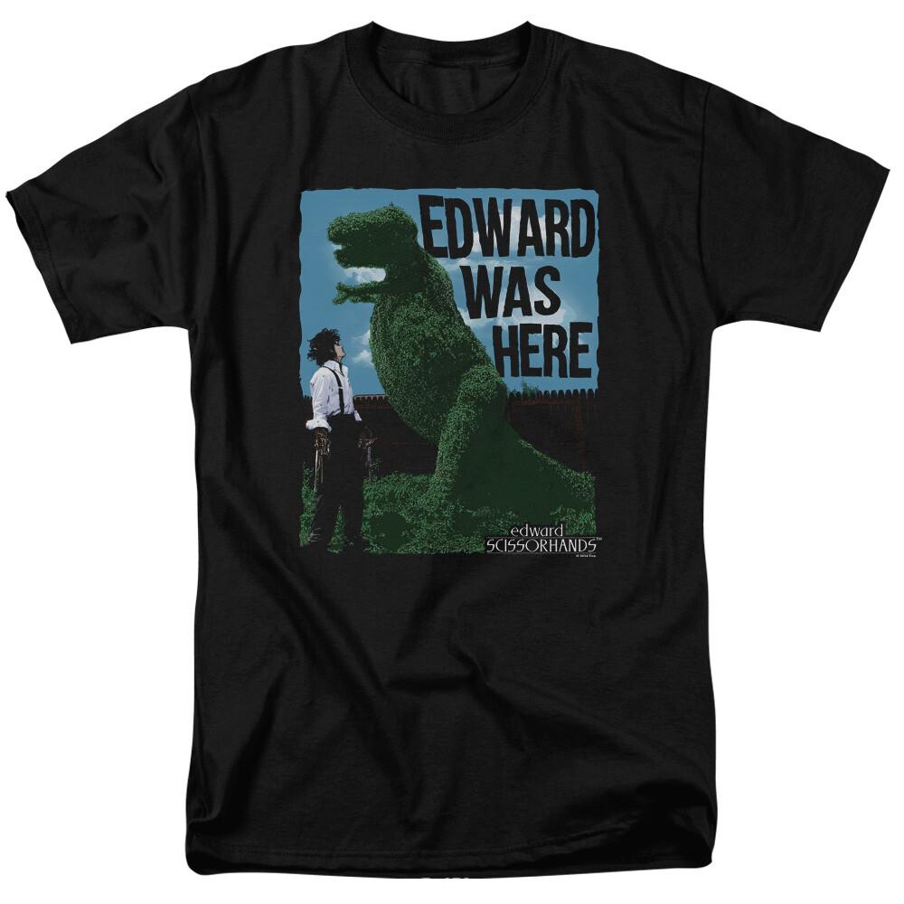 Edward Scissorhands Edward Was Her T Shirt Mens Licensed Classic Movie Tee Black XL