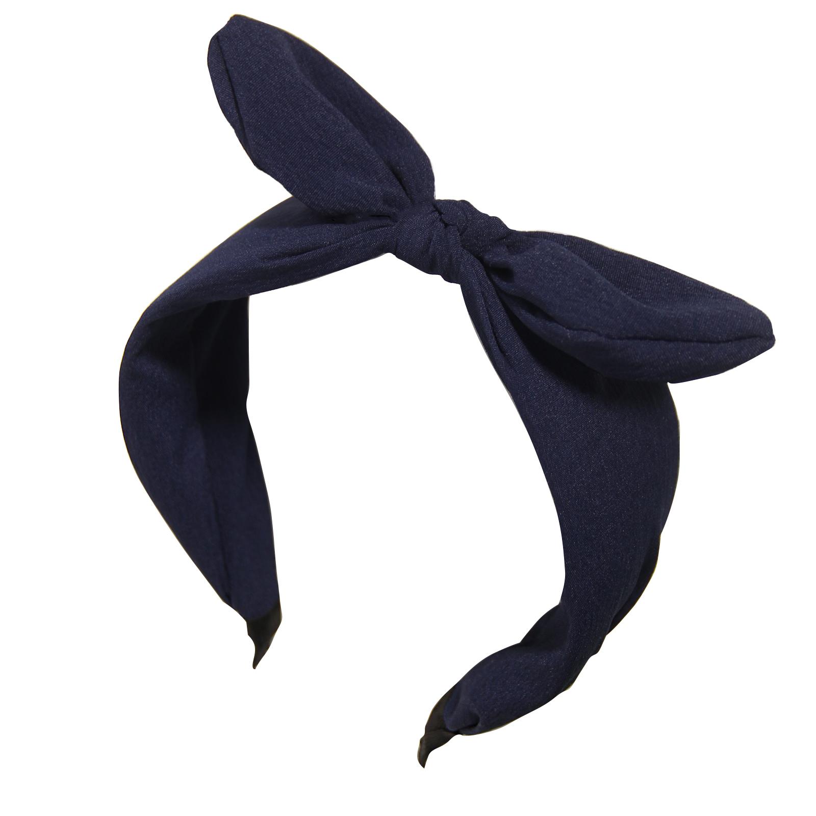 

Закатывающаяся Девушка Набор 1 шт. Однотонный Бант с Кроличьими Ушками, Завязанный Узел, Широкий Обруч для Волос, Закалывающий Волосы, для Женщин, Девочек, Головной Убор, Аксессуары для Волос