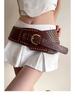 Women's Wide Retro Punk Style Belt: High-End, Fashionable, Versatile, Decorative Accessory for Trendy Skirt Pairing.