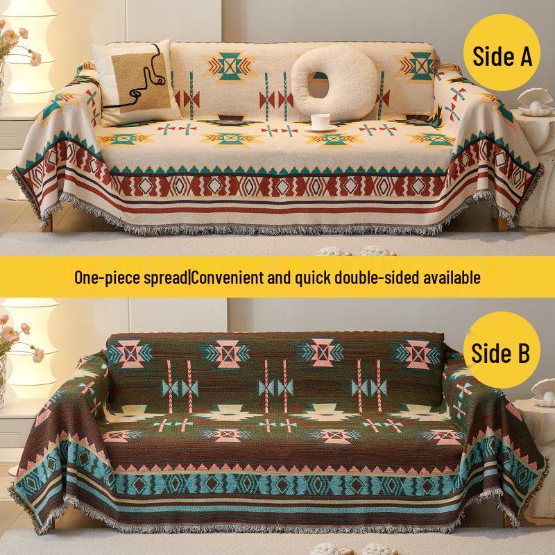Nordic Style Full Wrap Dustproof Sofa Throw Blanket Cover
