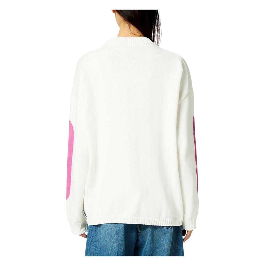 Hugo Womens/Ladies Crew Neck Relaxed Fit Long-Sleeved Jumper