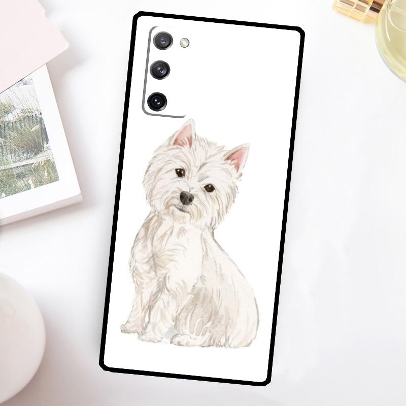 West Highland Terrier Westie Case For Samsung Galaxy S24 S23 S22 Ultra S21 S20 FE Note 10 Plus Note 20 S8 S9 S10 Cover