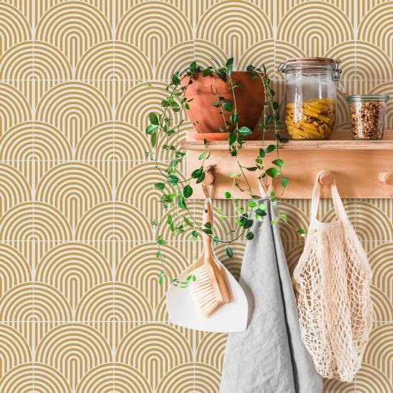 10/20/30/40/50 ks Boho samolepka na obklady na zeď Vodotěsná Geometrická Samolepicí Dekorativní nálepka Domov Kuchyně Koupelna Vinylová Samolepicí nálepka na zeď