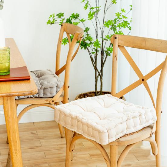 Poduszka na siedzisko krzesła Gruba aksamitna poduszka na siedzisko 38x38cm Jednokolorowa poduszka materacowa Poduszka podłogowa do wnętrz z uchwytem do przenoszenia do domu biura siedzącego trybu życia