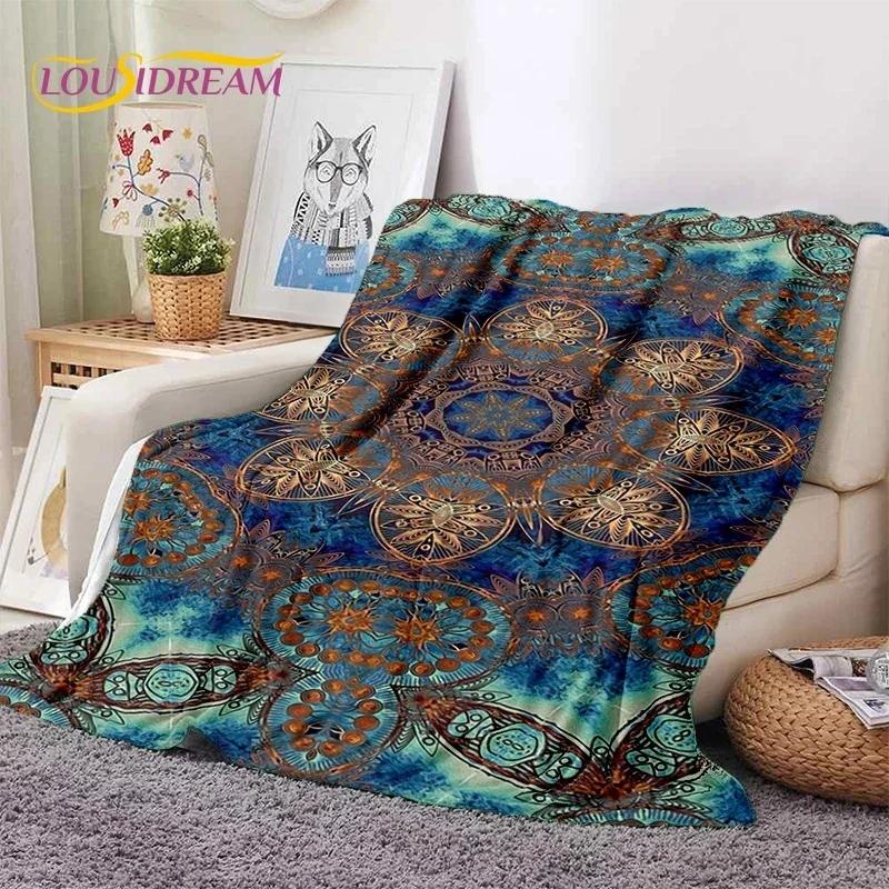 3D Neueste Nordisch Türkisch Böhmisch Keltisch Weiche Flanelldecken, Überwurfdecke Bequeme Decke für Picknick Betten Sofa Zuhause Schlafzimmer