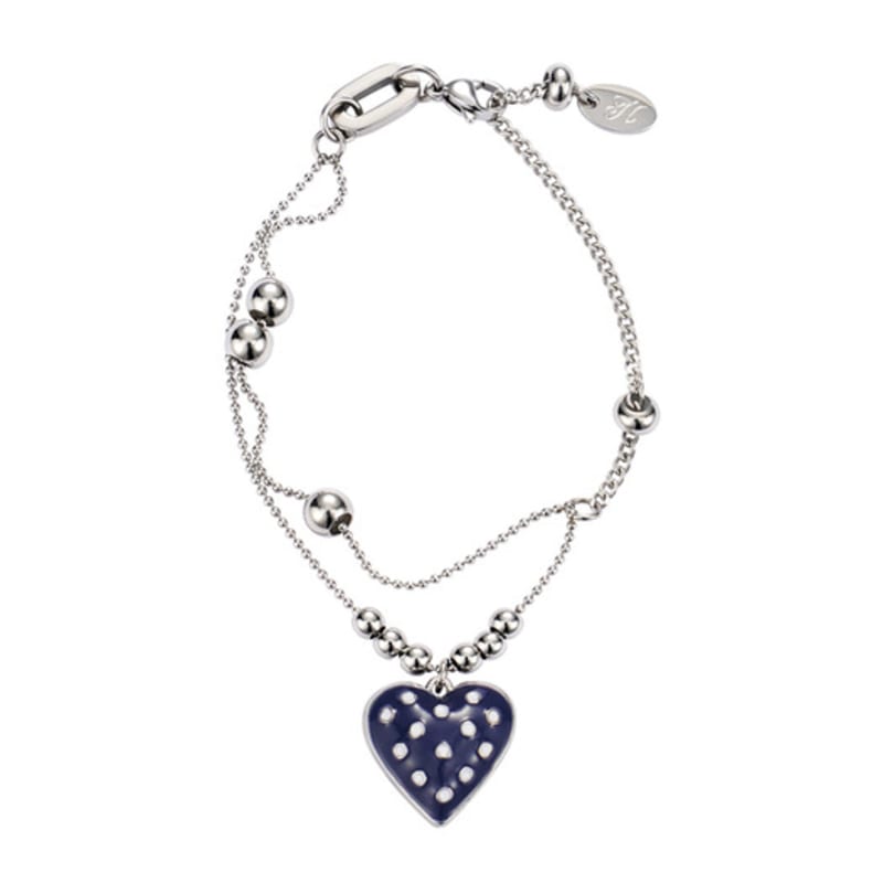 

nff dot heart bracelet-navy ONE
