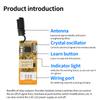 DC 3.5V 5V 9V 12V Mini Relay Wireless Remote Control Switch For LED Lamp 433Mhz Micro Receiver With Box and White Transmitter