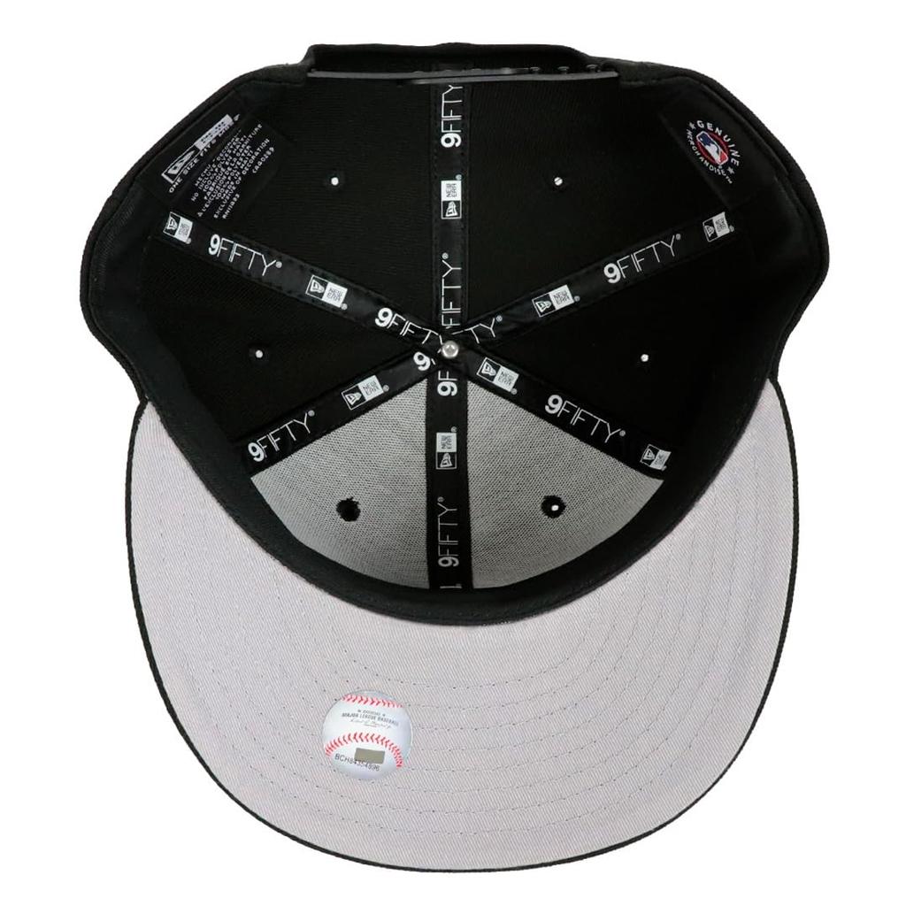 [New Era] Kšiltovka 9FIFTY Pánská Kšiltovka Major League Baseball Snapback Značka Detroit Tigers Černá x Černá Malé Logo [Použitá]