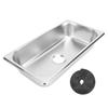 Camper Sink, Inlaid RV Sink, Heat-Resistant, Scratch-Resistant, Easy To Clean, Rust-Resistant, Yacht Sink, 40mm (Stainless Steel Color (GR-1365))