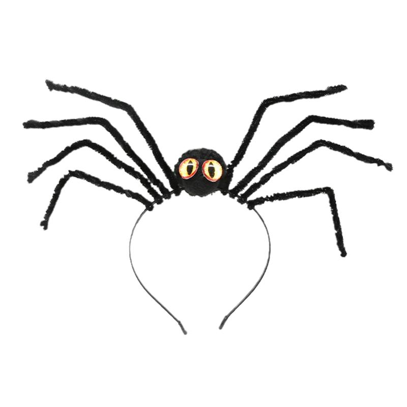 Spider Headband Halloween Goth Headband Halloween Tiara Hair Hoop Photo Shoot Hairbands Women Gothic Hair Accessories