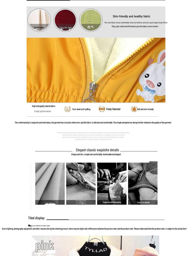 Boys' Thick Winter Fleece-Lined Coat - Trendy Cotton-Padded Jacket 2025