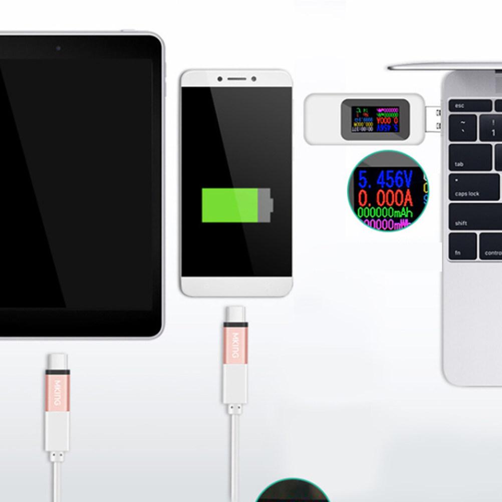 USB Voltage Current Multimeter LCD Voltmeter Ammeter for Phone Test Power Capacity Monitoring Compact Plug and