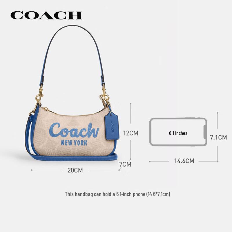 COACH Women's Teri Small Crescent Shoulder Bag CY734