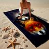 Raccoon And Fox Friendship Beach Towel, Super Soft Microfiber, Gift for Her/Him, Birthday, for Pool, Beach, Travel, Home Decor Fan gifts
