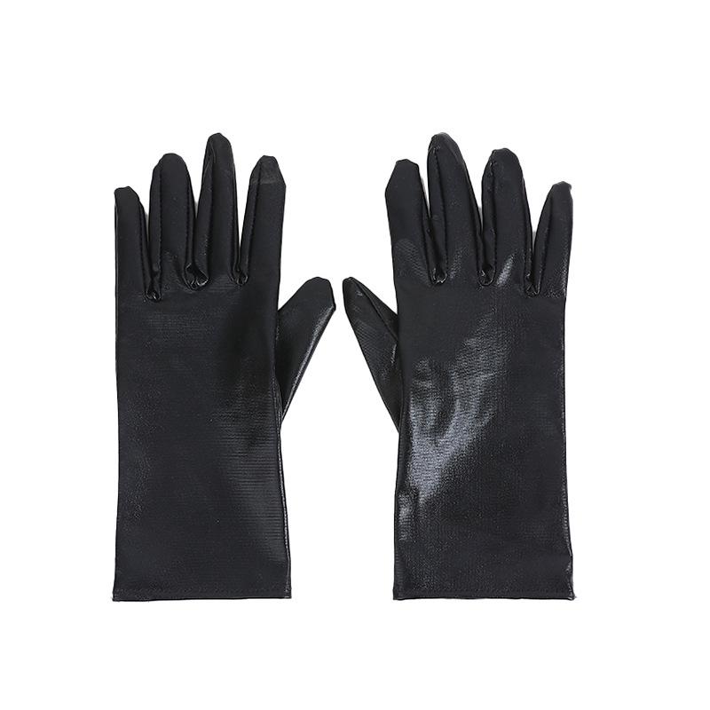 Vintage Hepburn Style Patent Leather Gloves: Summer Sun Protection & Bridal Evening Wear