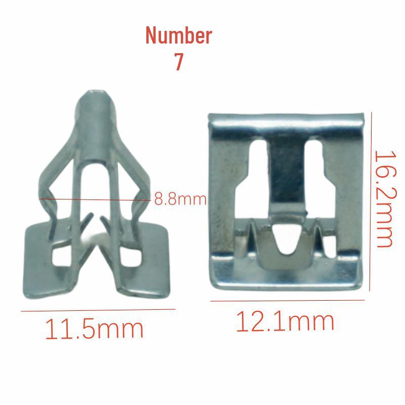 Galvanized Metal Snap Fastener: V-Shaped and U-Shaped Steel and Stainless Steel Clips