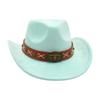 New Western Cowboy Hat Resort Style Performance Stage Jazz Hat Men'S And Women'S Niche Ethnic Style Top Hat